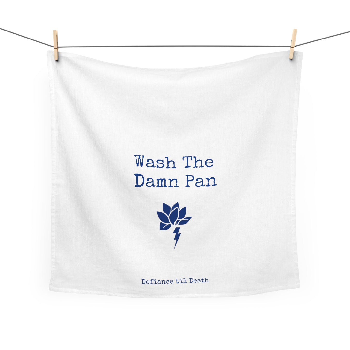 Funny Tea Towel - "Wash The Damn Pan" Kitchen Decor
