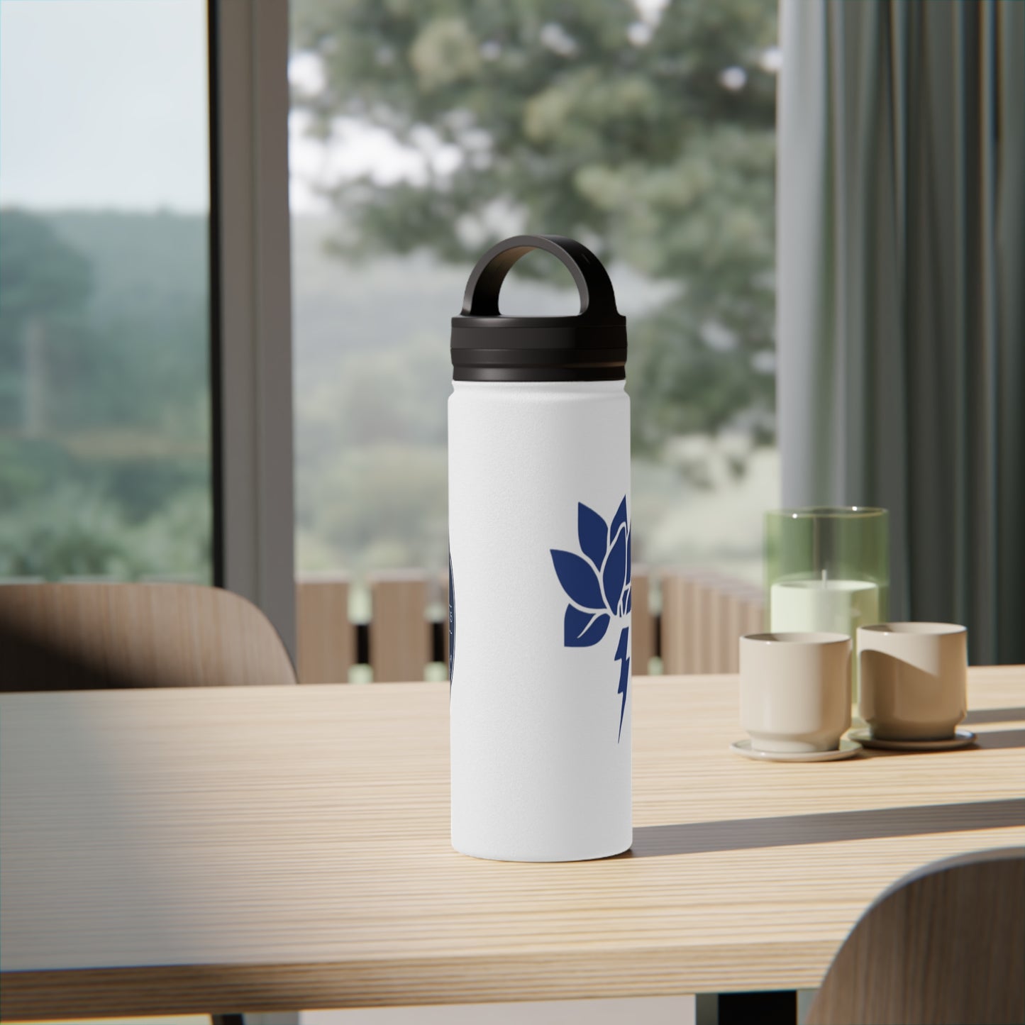 Eco-Friendly Stainless Steel Water Bottle with Handle - Perfect for Outdoor Adventures