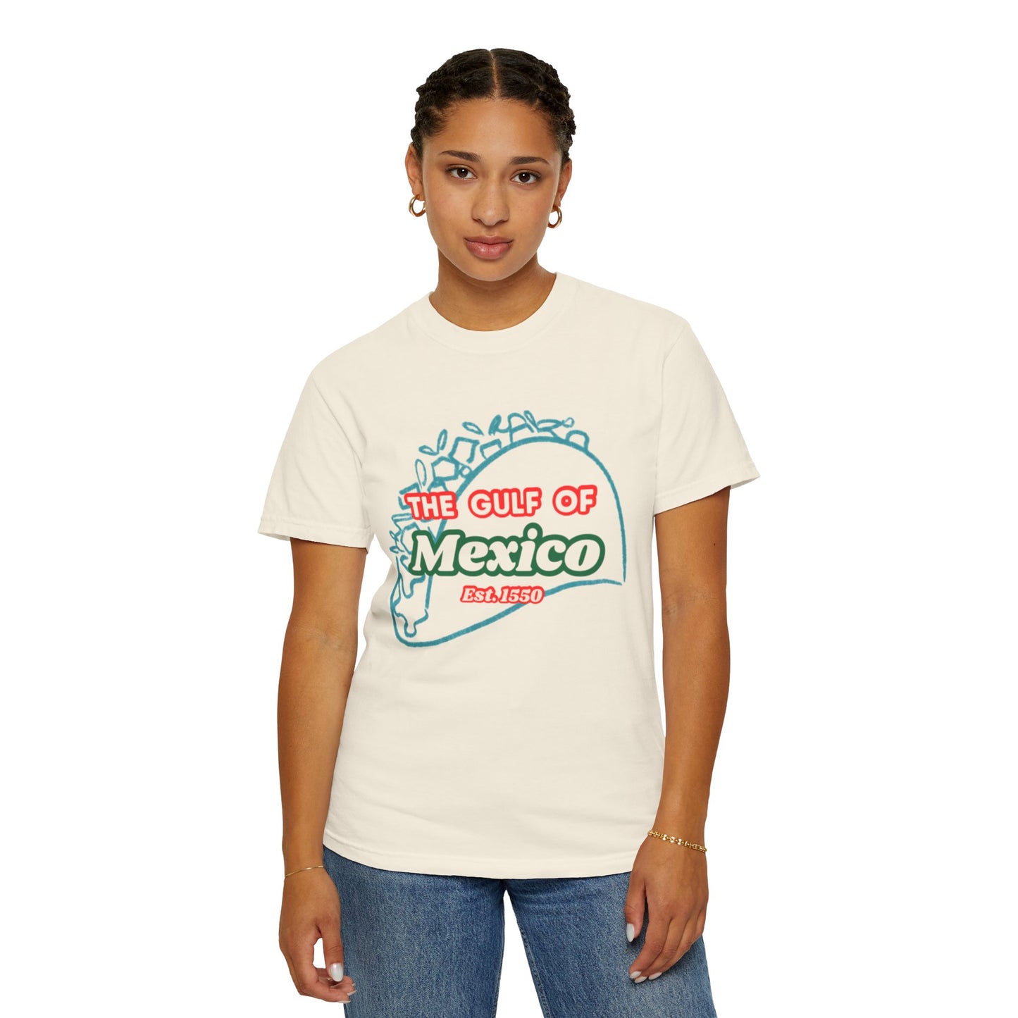 Gulf of Mexico Graphic Tee, Beach T-Shirt, Unisex Summer Shirt, Vacation Top, Ocean-Inspired Apparel, Seashell Print Clothing