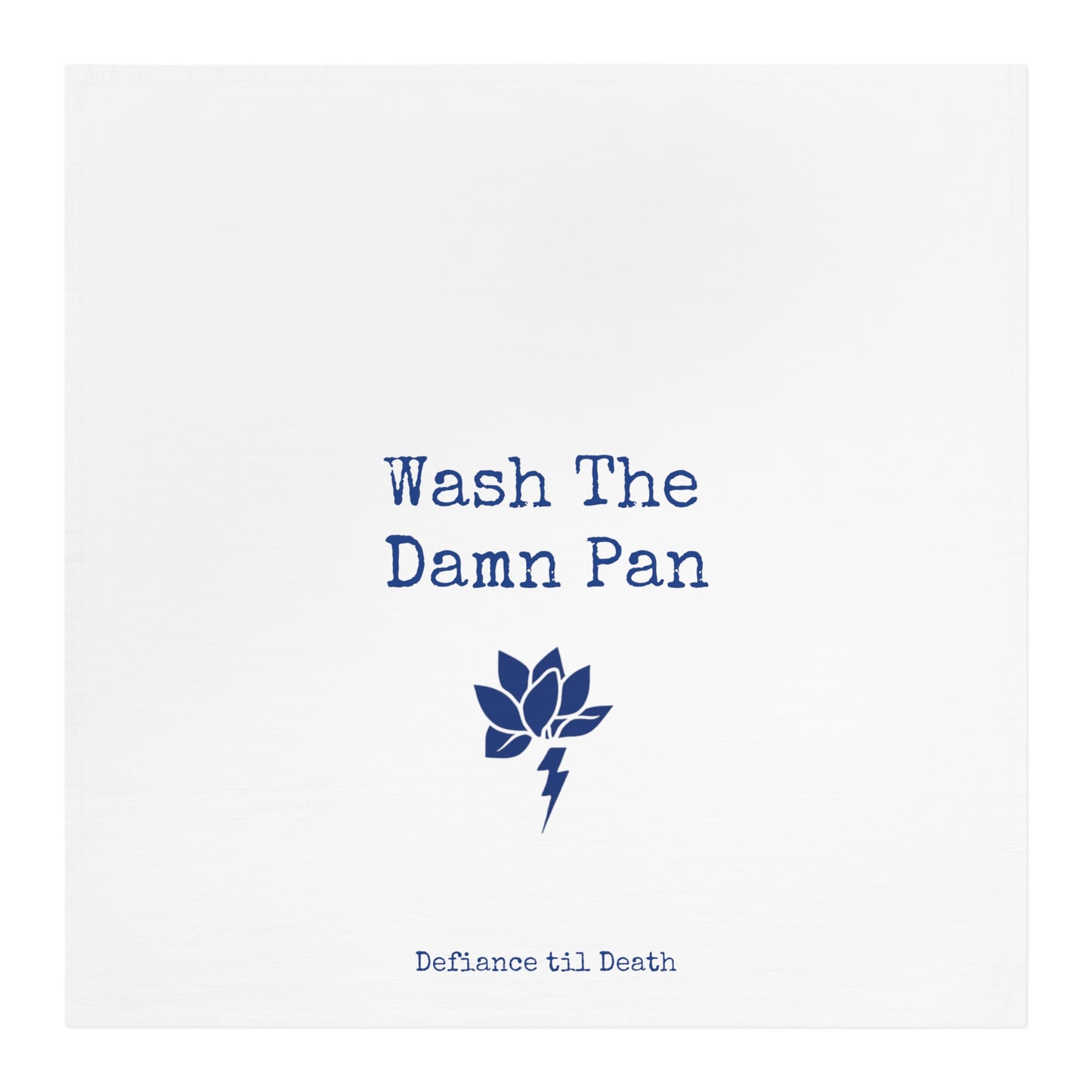 Funny Tea Towel - "Wash The Damn Pan" Kitchen Decor