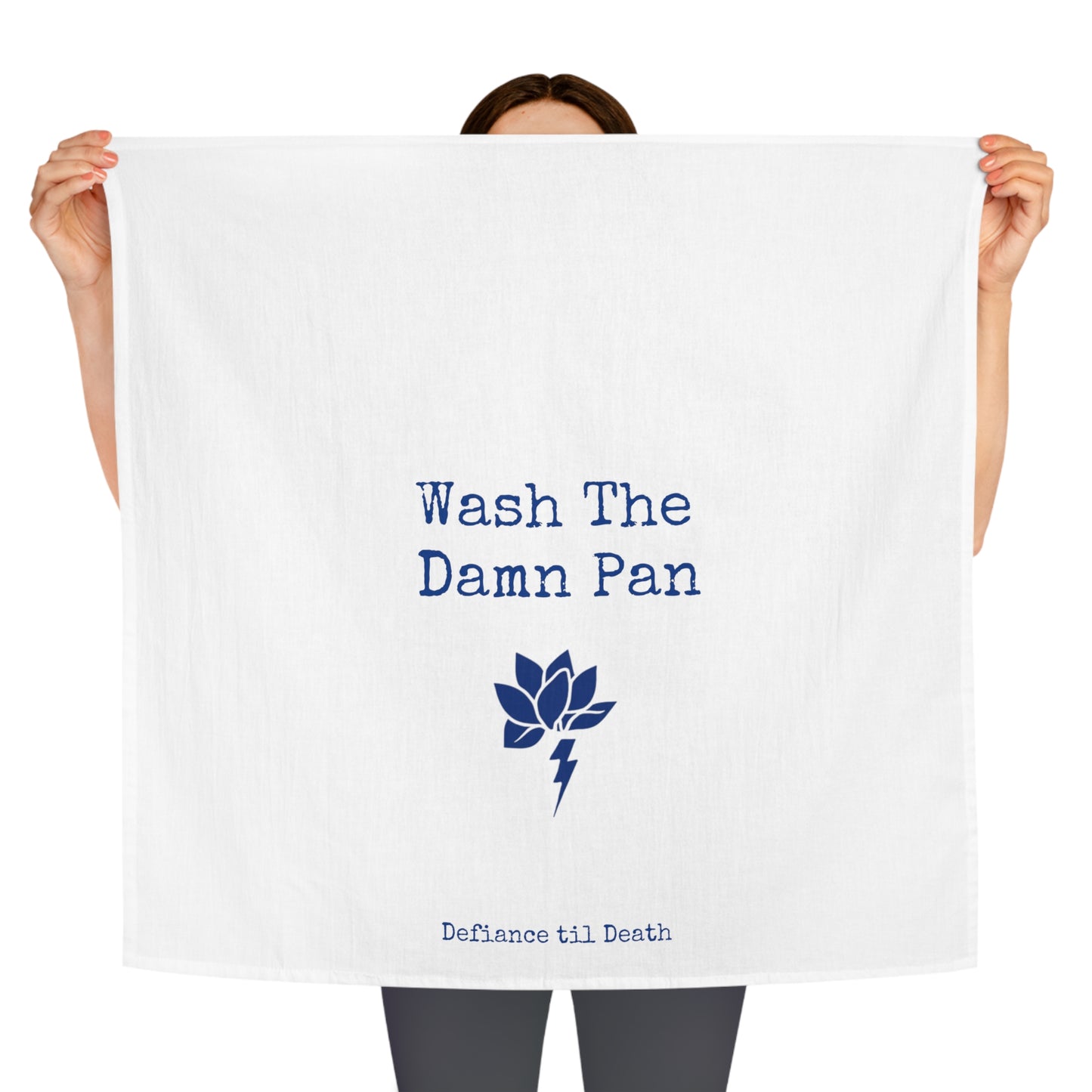 Funny Tea Towel - "Wash The Damn Pan" Kitchen Decor
