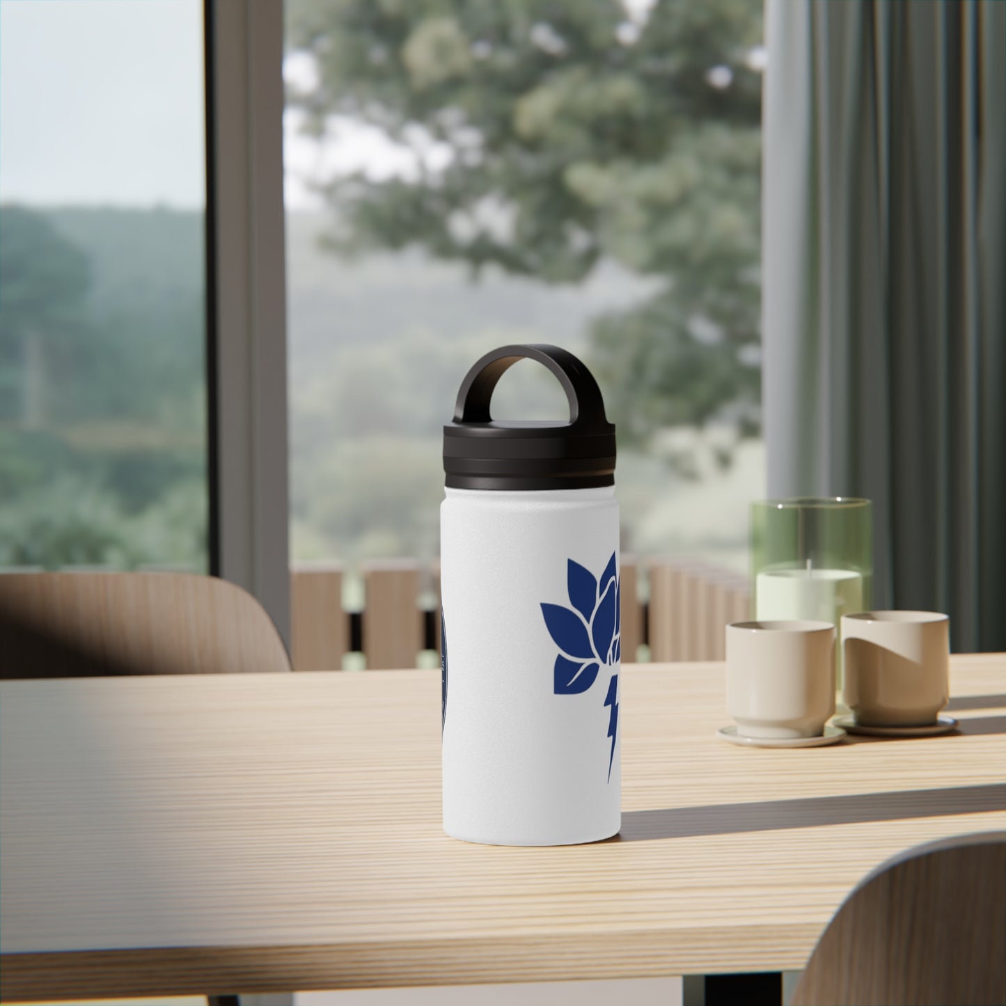 Eco-Friendly Stainless Steel Water Bottle with Handle - Perfect for Outdoor Adventures