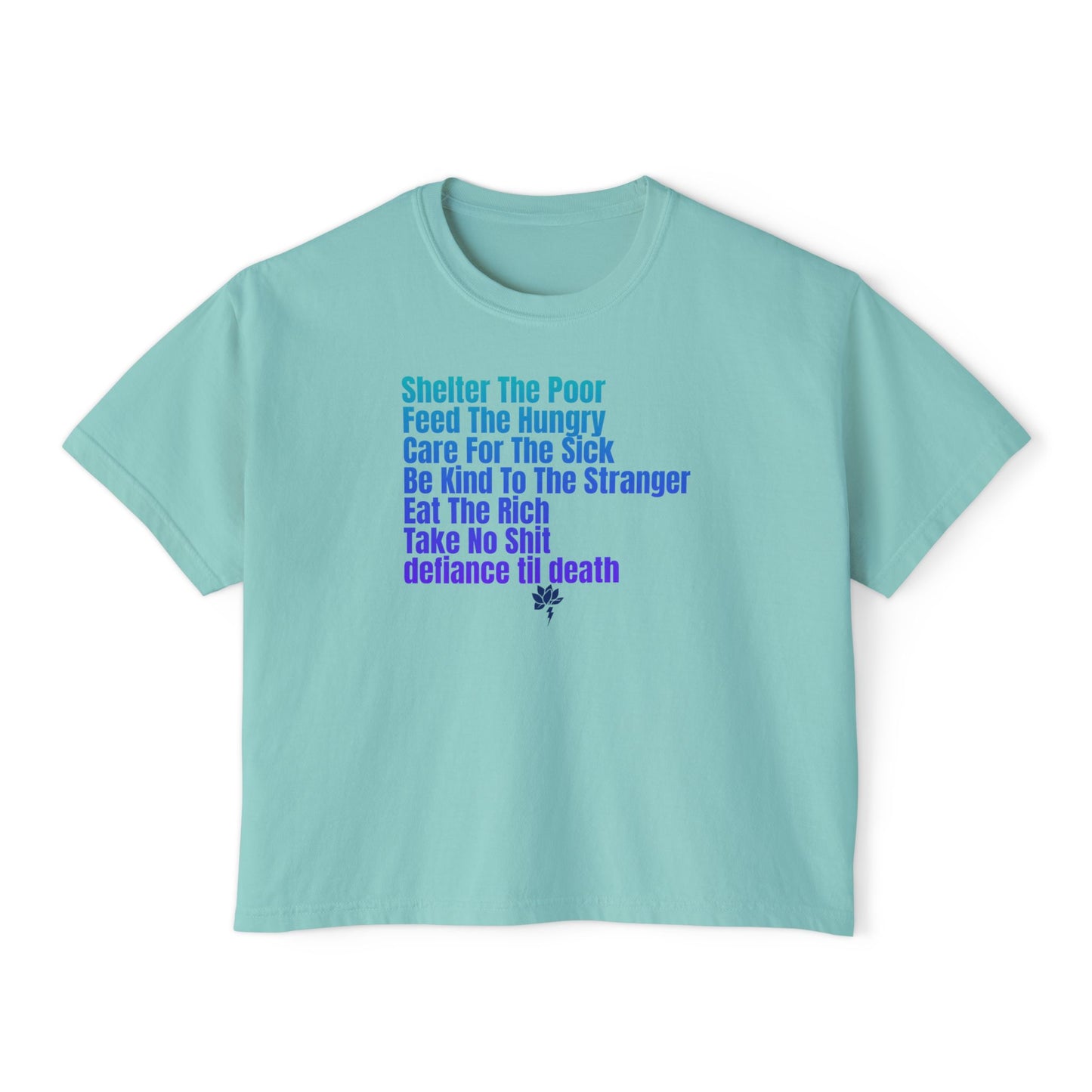 Empowering Women's Boxy Tee - Kindness & Activism Message, Casual Wear, Gift for Her, Motivational Top, Everyday Comfort