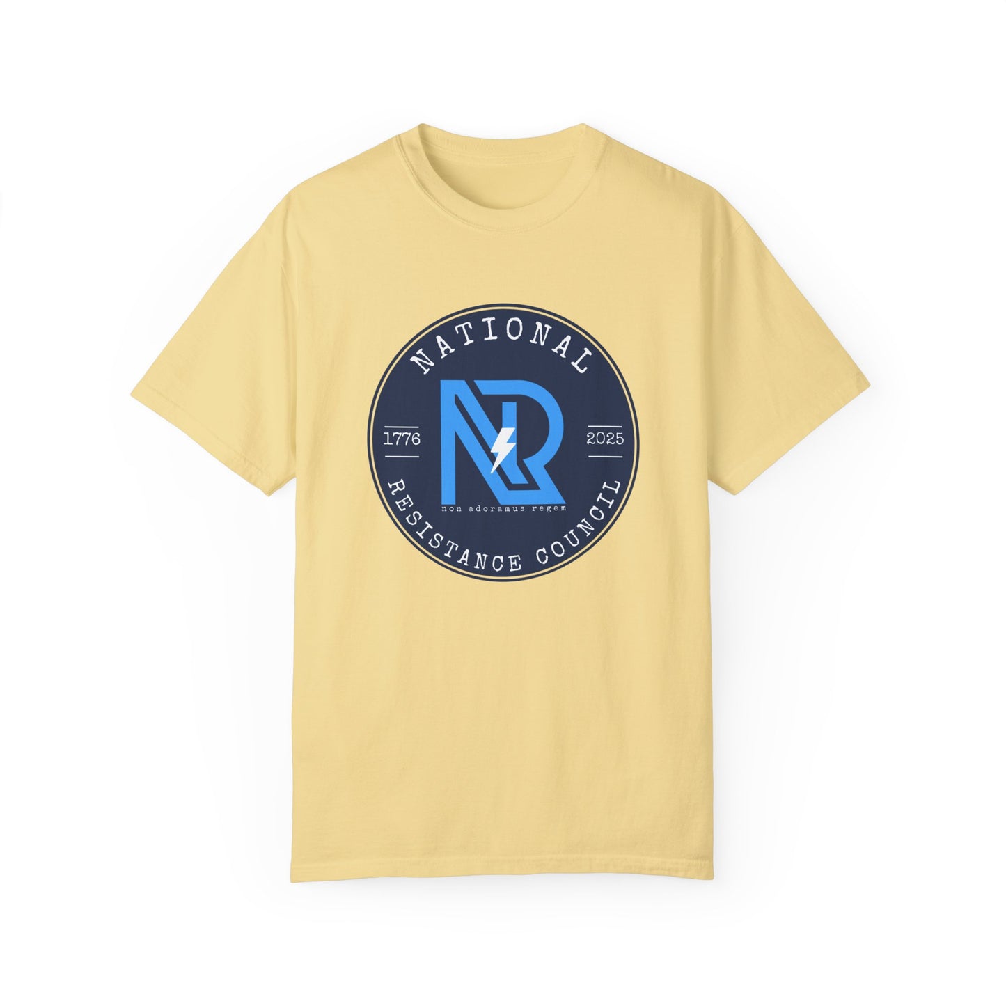 Unisex Garment-Dyed T-Shirt - National Resistance Council - Defiance Till Death