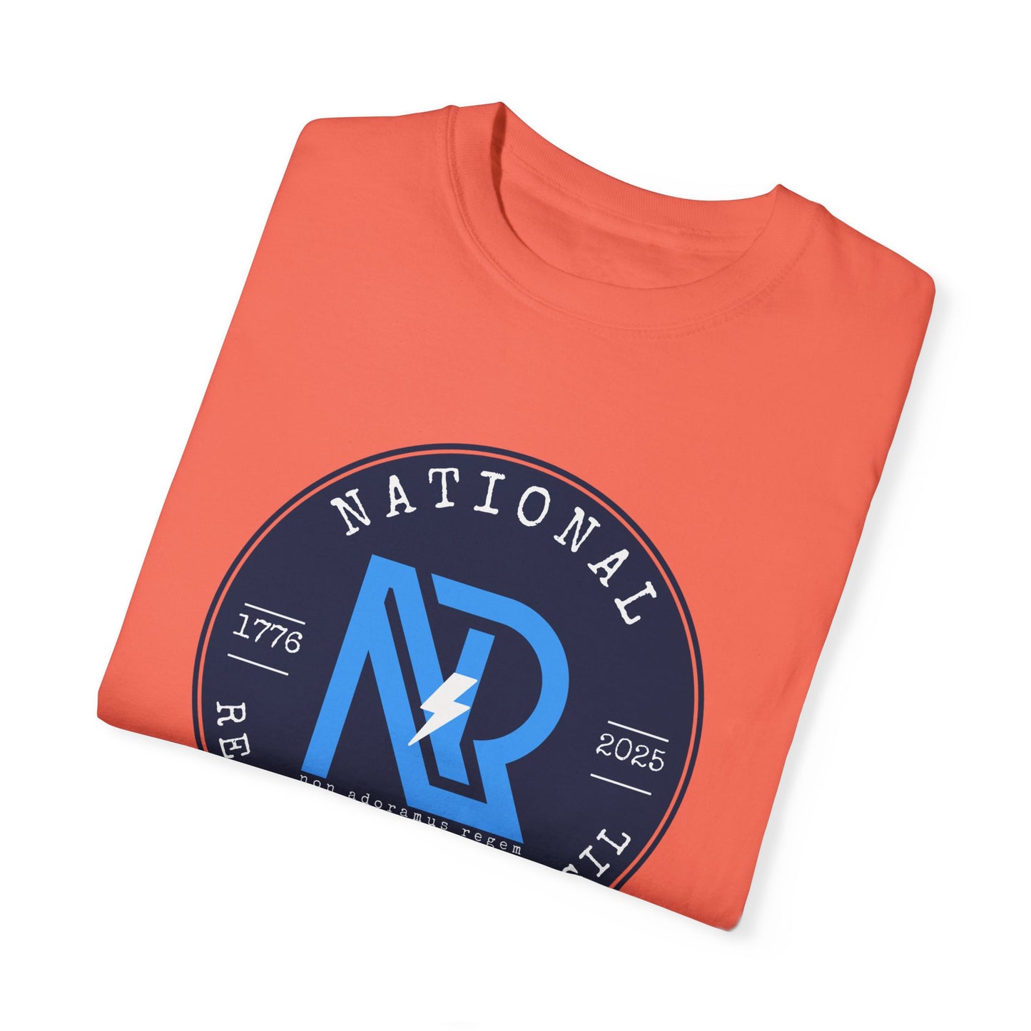 Unisex Garment-Dyed T-Shirt - National Resistance Council - Defiance Till Death