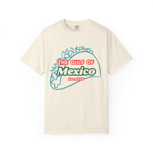 Gulf of Mexico Graphic Tee, Beach T-Shirt, Unisex Summer Shirt, Vacation Top, Ocean-Inspired Apparel, Seashell Print Clothing