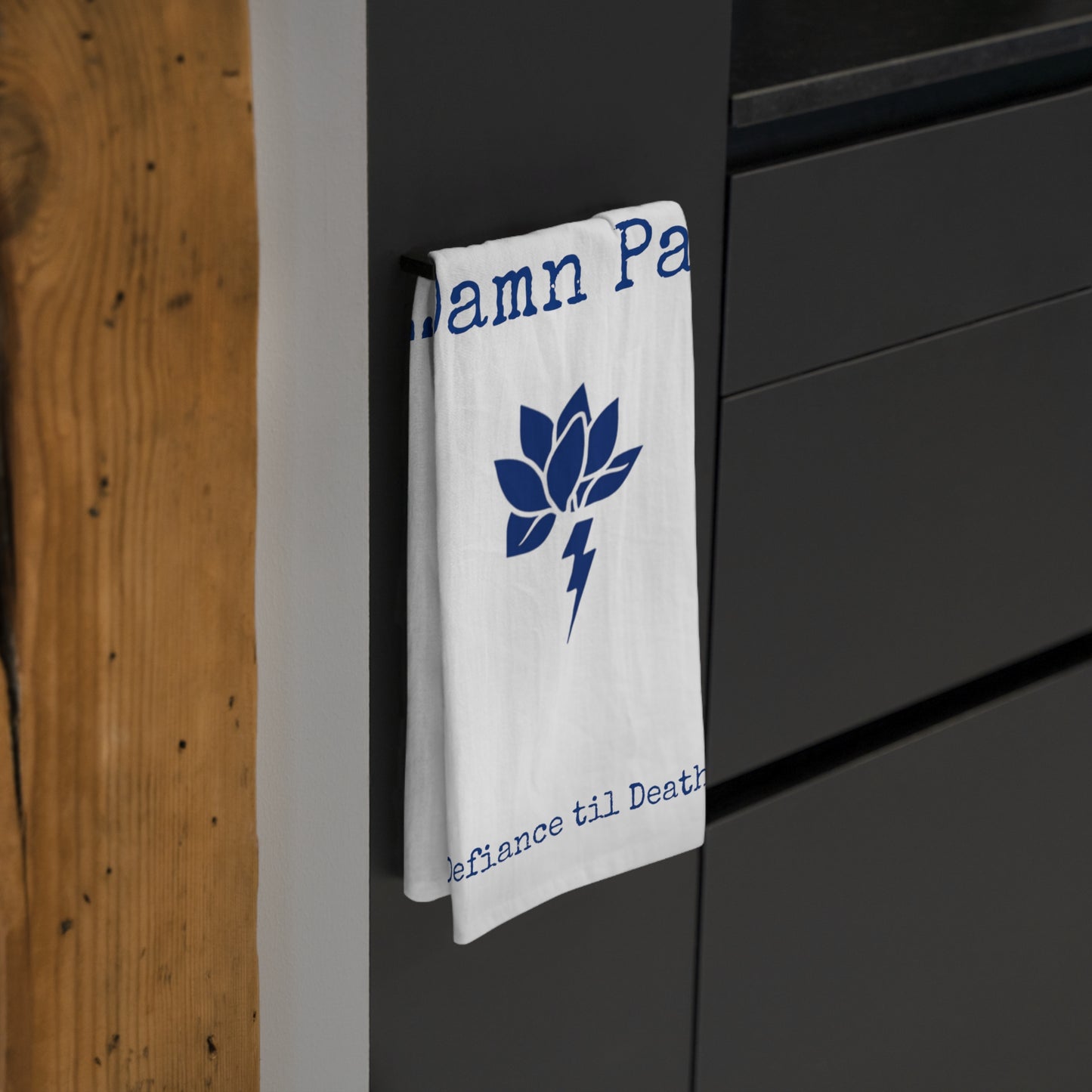 Funny Tea Towel - "Wash The Damn Pan" Kitchen Decor