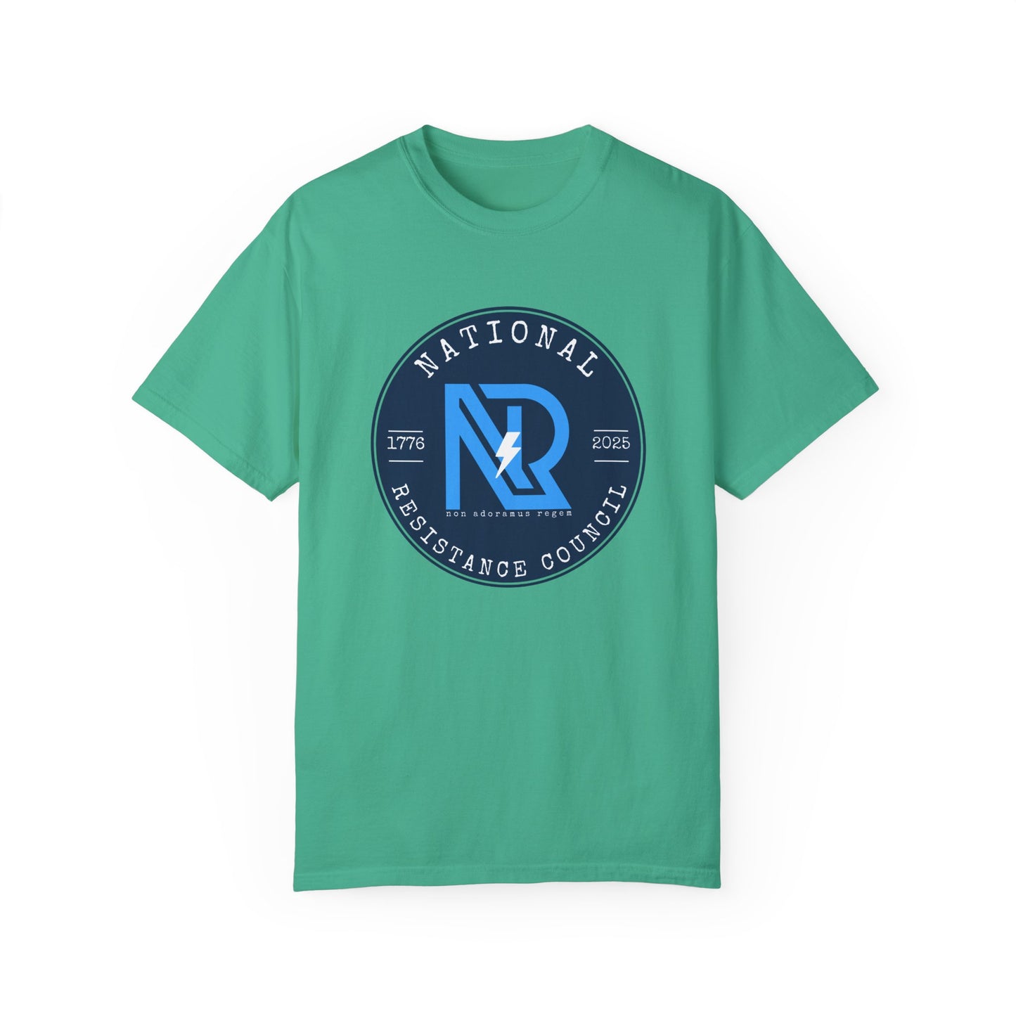 Unisex Garment-Dyed T-Shirt - National Resistance Council - Defiance Till Death