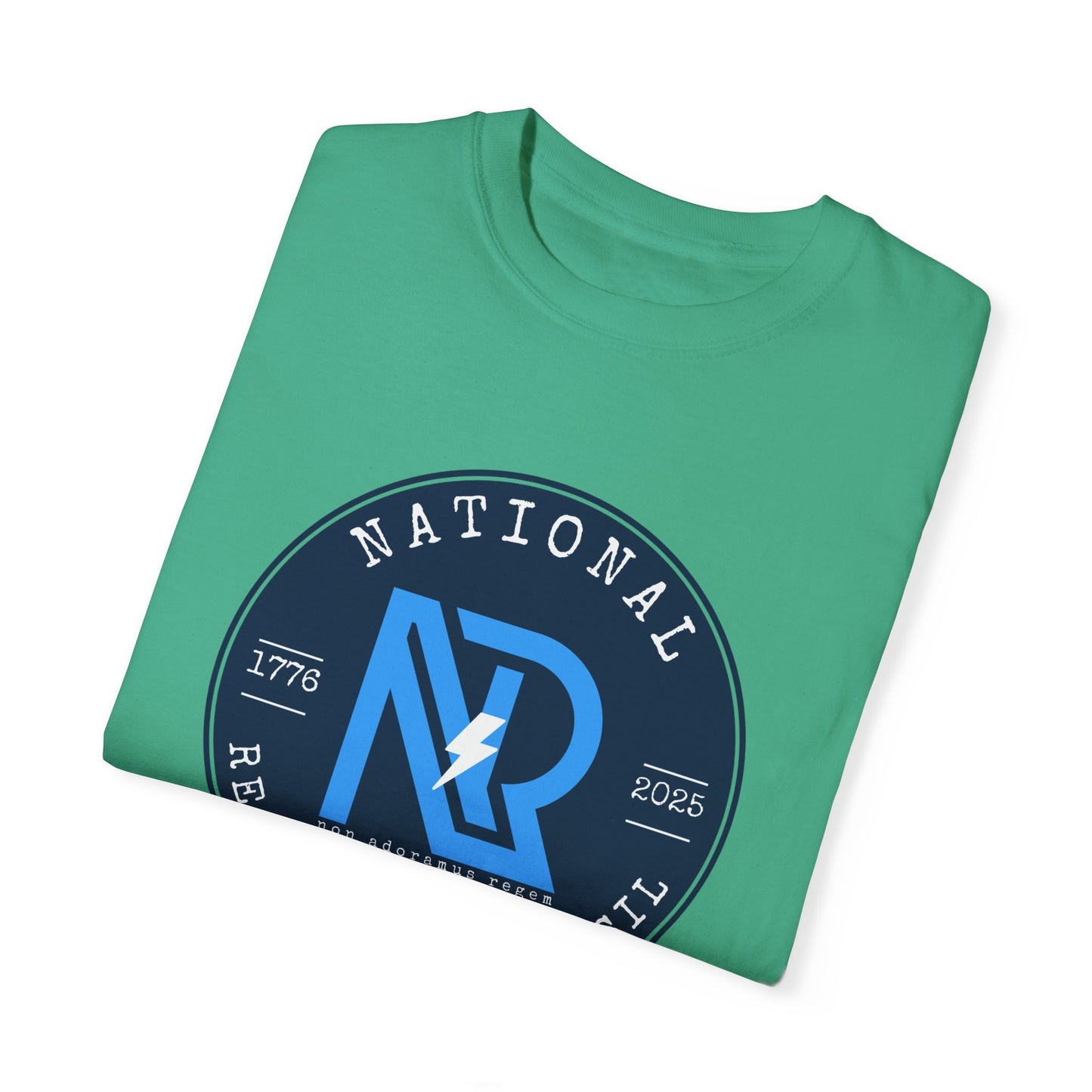 Unisex Garment-Dyed T-Shirt - National Resistance Council - Defiance Till Death