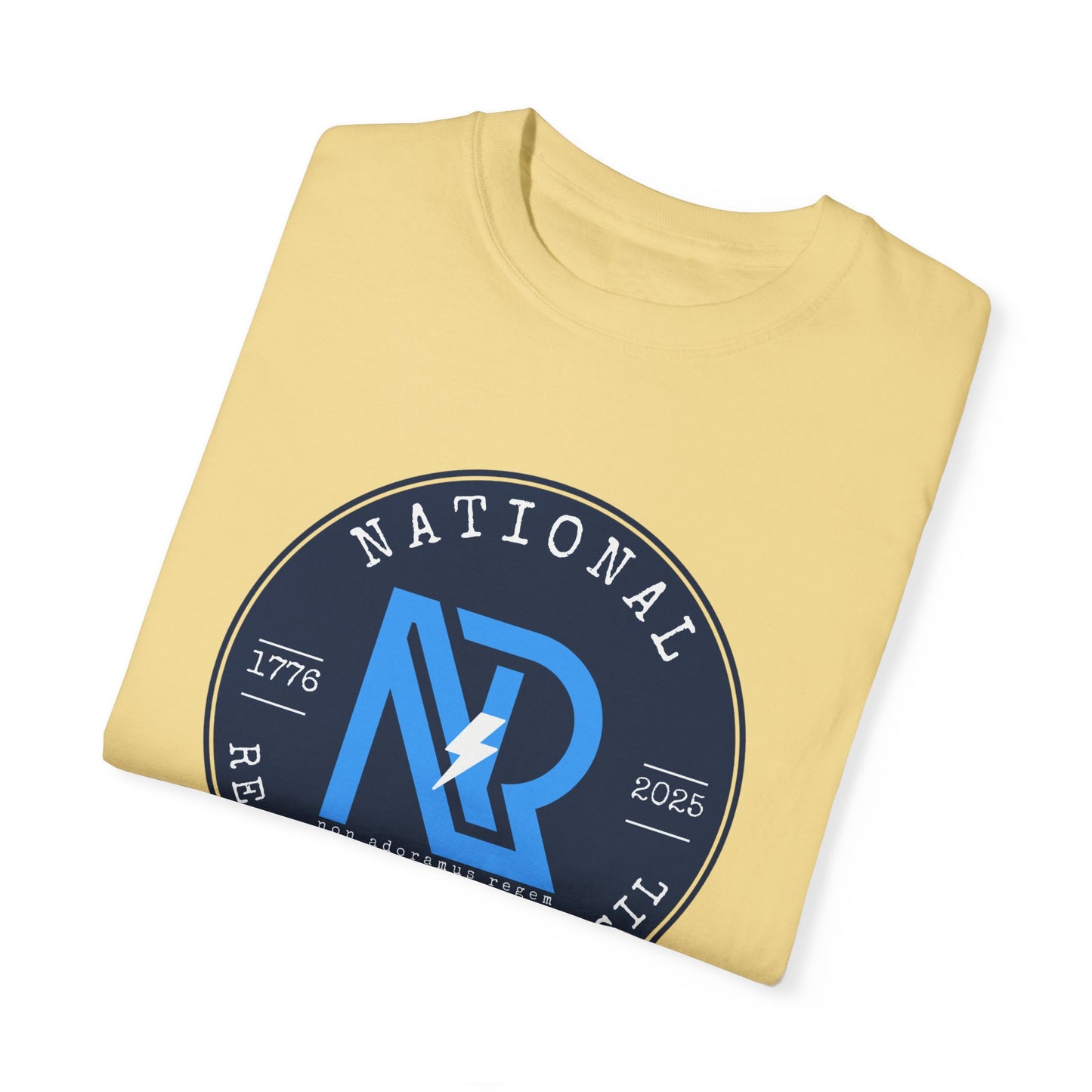 Unisex Garment-Dyed T-Shirt - National Resistance Council - Defiance Till Death