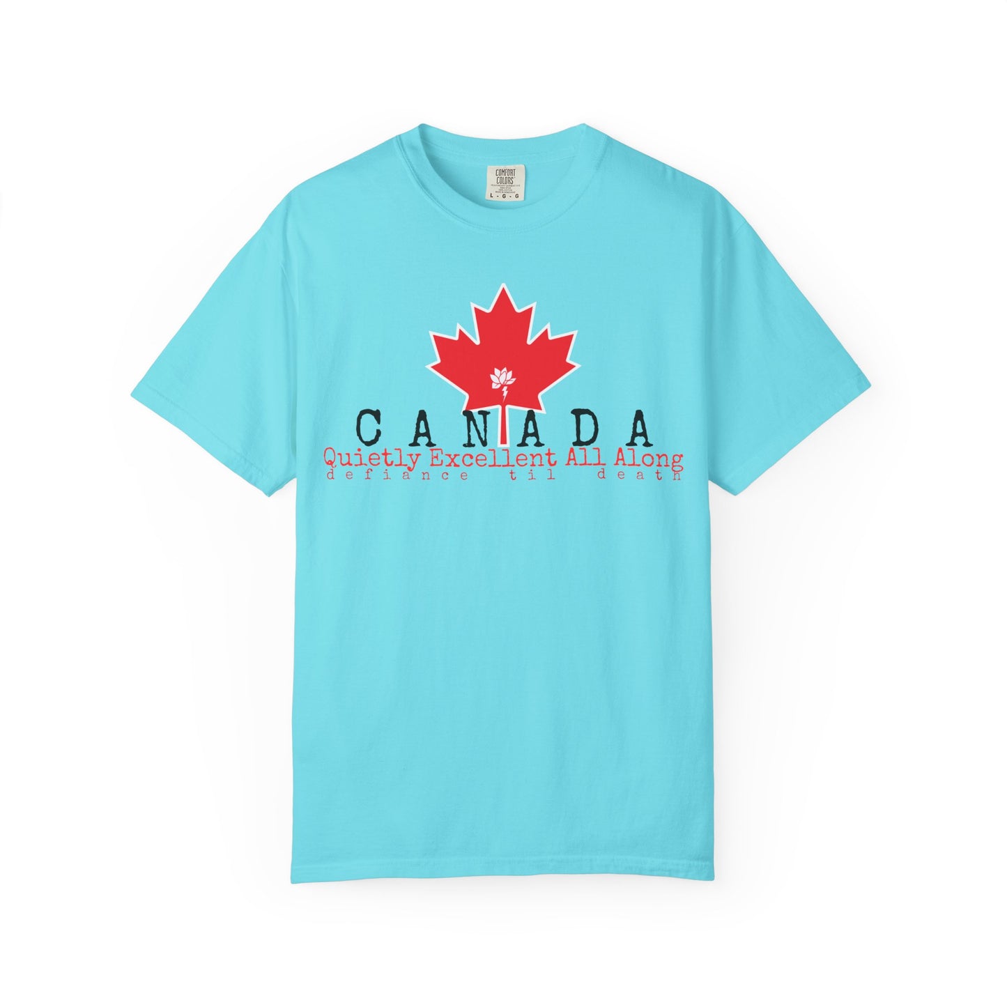 Canada Graphic T-Shirt - Quietly Excellent All Along - Unisex Garment-Dyed Tee
