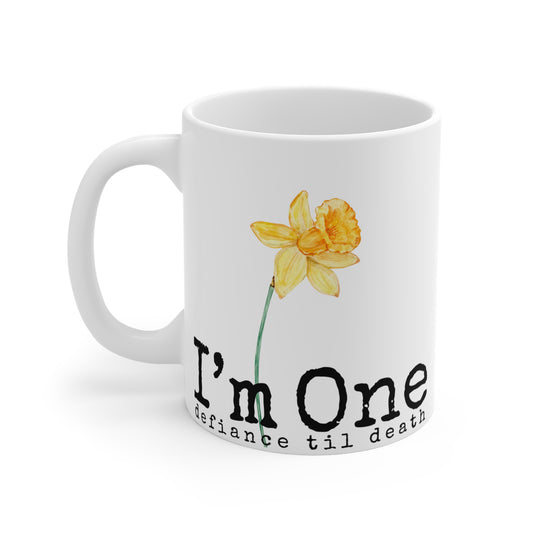 I'm One Mug - 11oz Floral Design for Birthday Celebrations