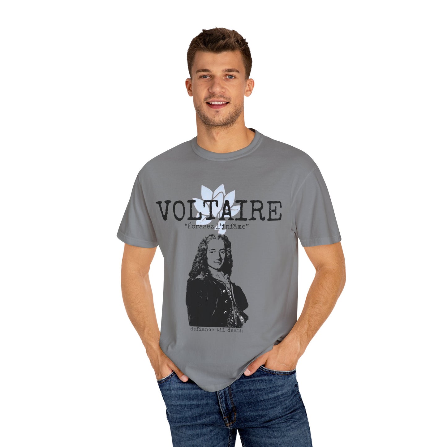 Voltaire Quote Unisex T-Shirt - Artistic Philosophy Tee for Literary Enthusiasts