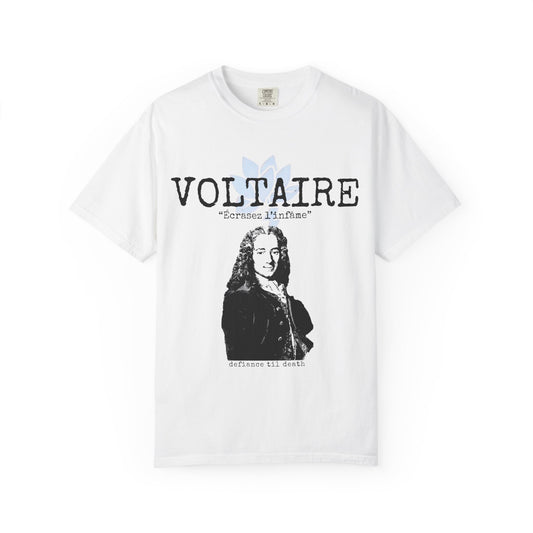 Voltaire Quote Unisex T-Shirt - Artistic Philosophy Tee for Literary Enthusiasts