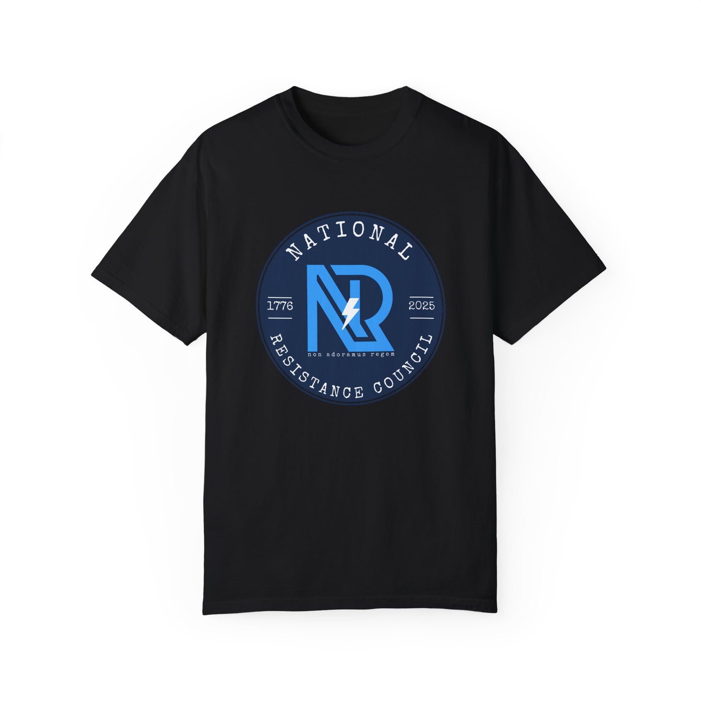 Unisex Garment-Dyed T-Shirt - National Resistance Council - Defiance Till Death