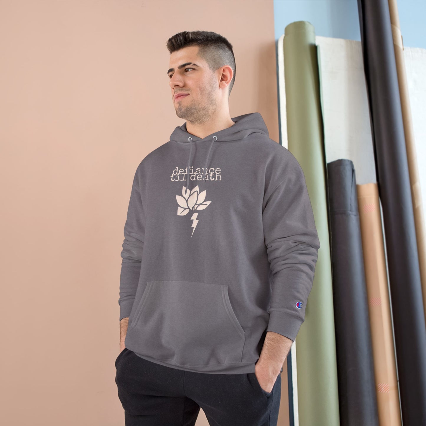 Defiant Lotus Champion Hoodie - Embrace Strength and Resilience