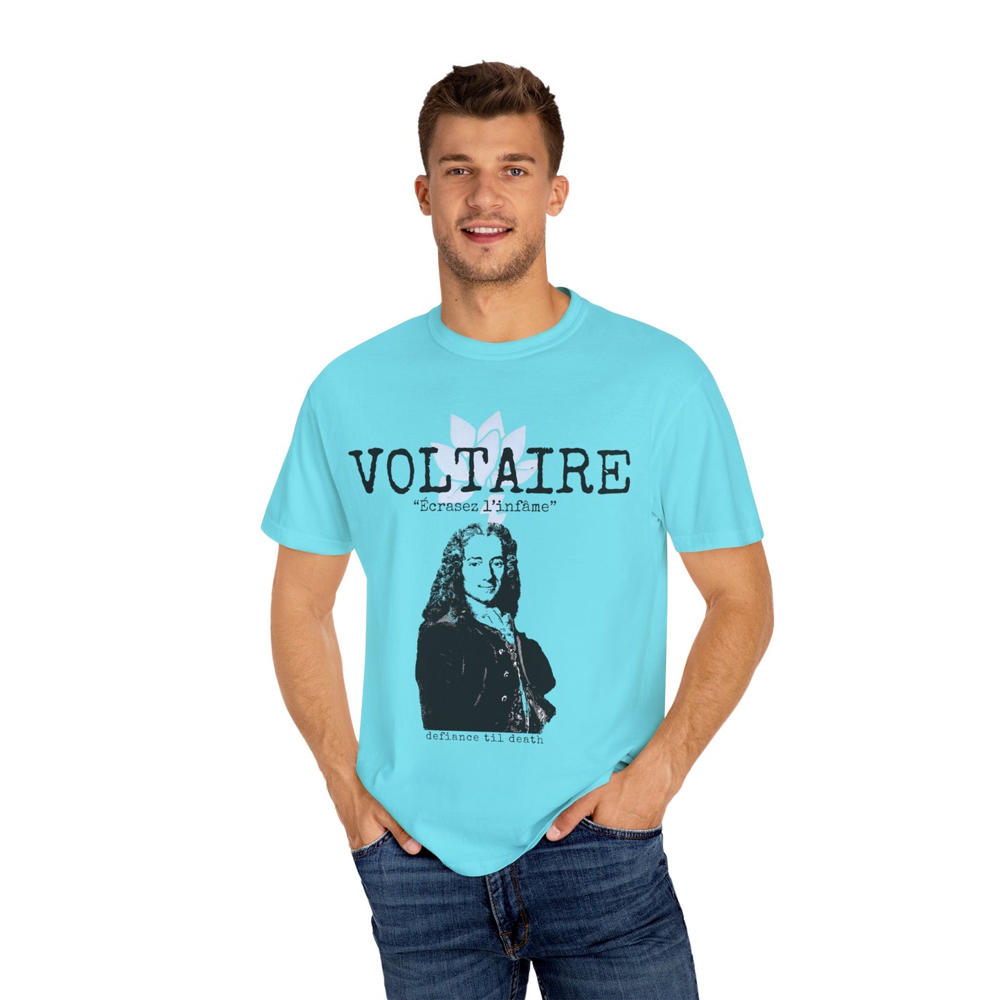 Voltaire Quote Unisex T-Shirt - Artistic Philosophy Tee for Literary Enthusiasts