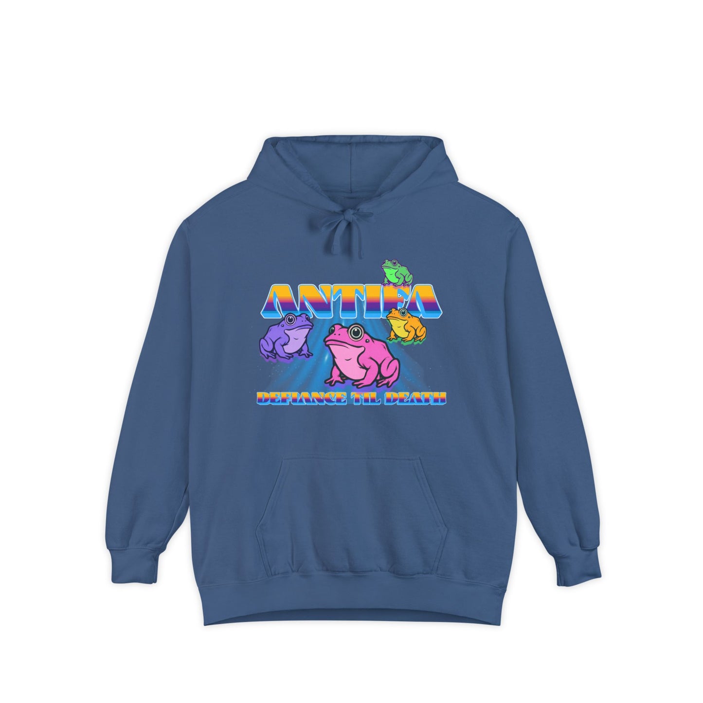 Hoodie — Antifa Retro Cartoon Design “FASCISM IS FOR LOSERS” Protest Pullover
