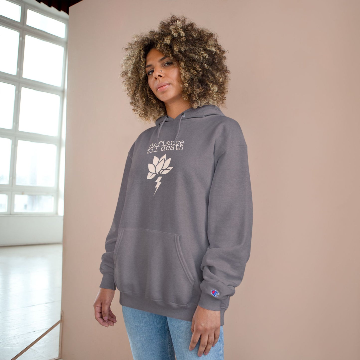 Defiant Lotus Champion Hoodie - Embrace Strength and Resilience