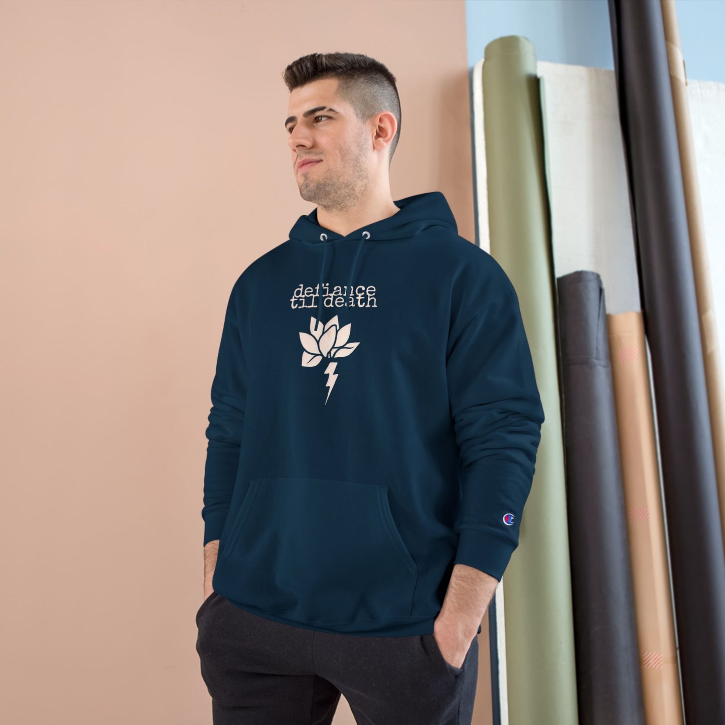Defiant Lotus Champion Hoodie - Embrace Strength and Resilience