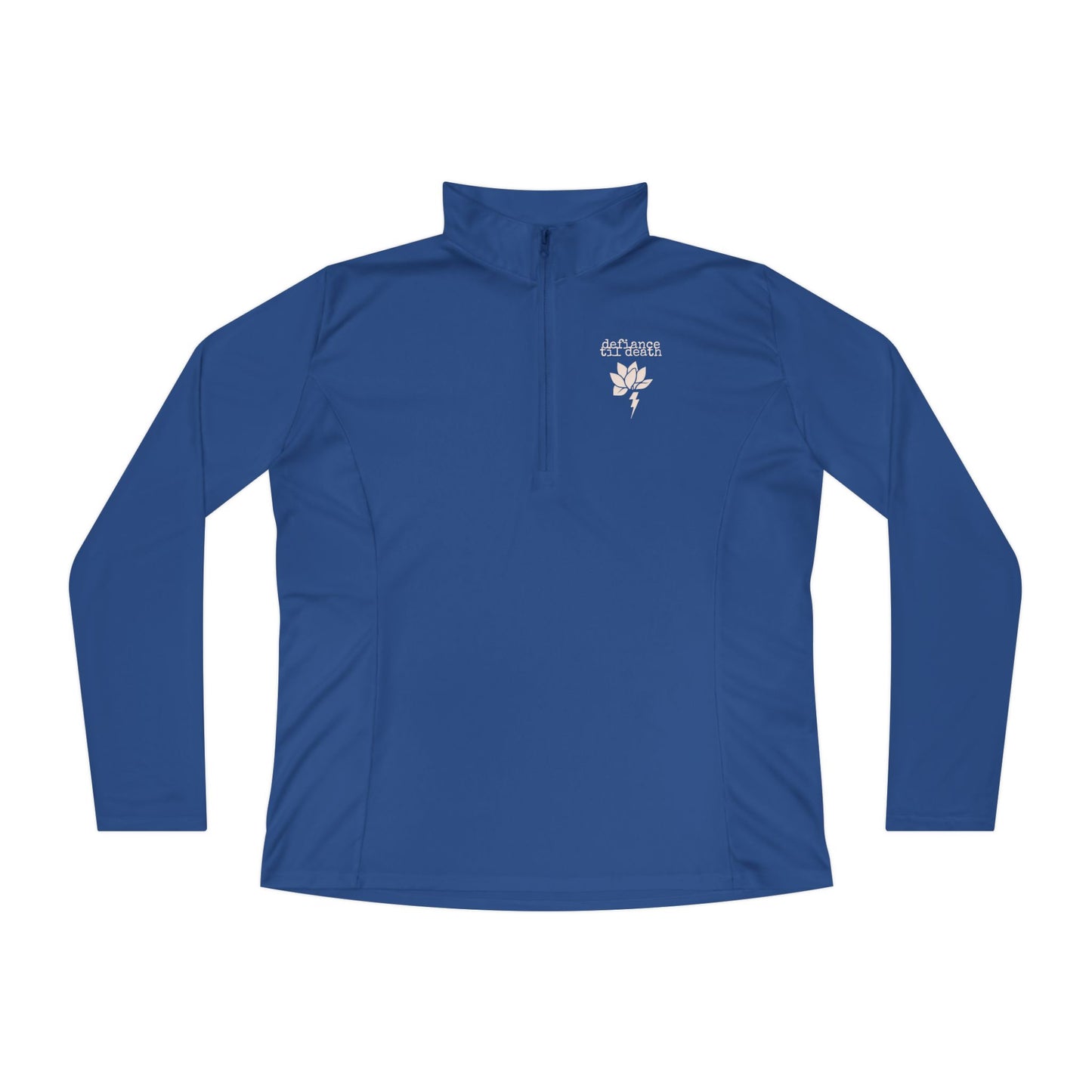 Ladies Quarter-Zip Pullover - Sky Blue Activewear for Fitness & Casual Style