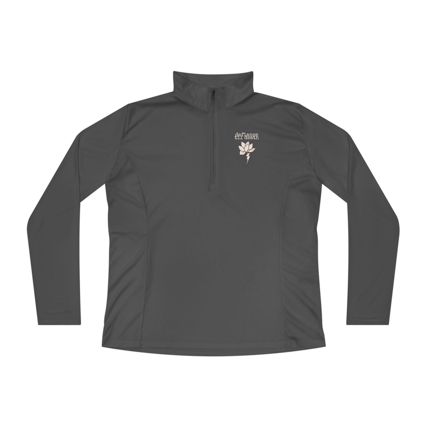 Ladies Quarter-Zip Pullover - Sky Blue Activewear for Fitness & Casual Style
